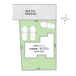  　参考プラン・4LDK＋SIC／建物面積96.46�u（約29.17坪）