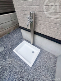  外水栓あり！洗車や水遊びが気軽にできます。