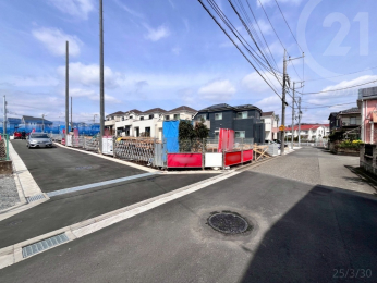  分譲地東側道路・幅員5.1ｍ