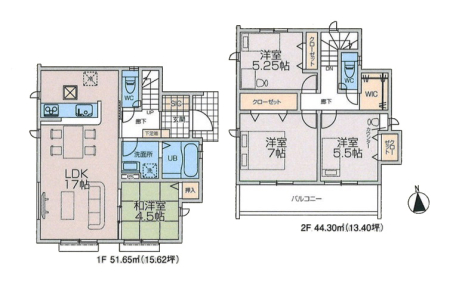 間取り図 3LDK＋WIC