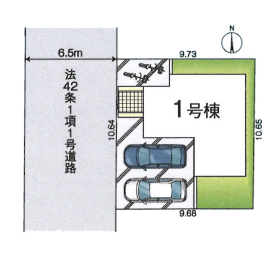  カースペース並列2台駐車可能　※車種による
