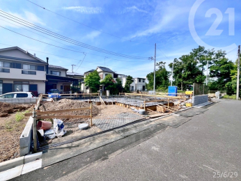 3号棟　敷地は南東・北西の2面に道路が面した整形地です。