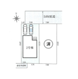 区画図 敷地面積：109.84㎡（約33.22坪）