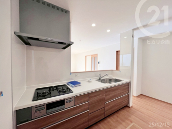  �L�b�`�����ɂ̓X�y�[�X������A���[���J�[�e���Ȃǂ�ݒu���ăp���g���[�ɂ��Ă���