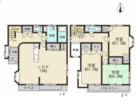 �Ԏ��} �����ʐρF107.00�u�i��32.4�؁j�^�y�n�ʐρF147.38�u�i��44.6�؁j