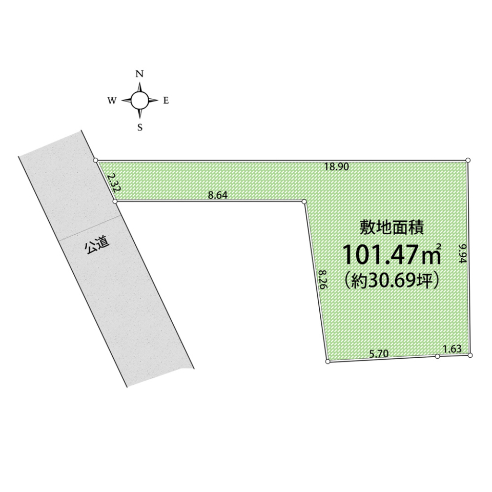 ���} �~�n�ʐρF101.47�u�i��30.69�؁j