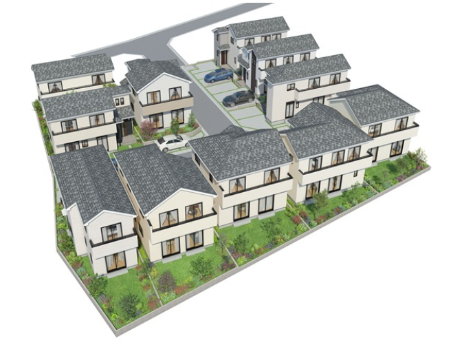 ���n�O�ώʐ^ �@�����\�z�}�ł������A�͂�O�\�H�����͎��ۂƈقȂ�ꍇ������܂��B���Ⴗ��ꍇ�͊�����̌`���D�悵�܂��B