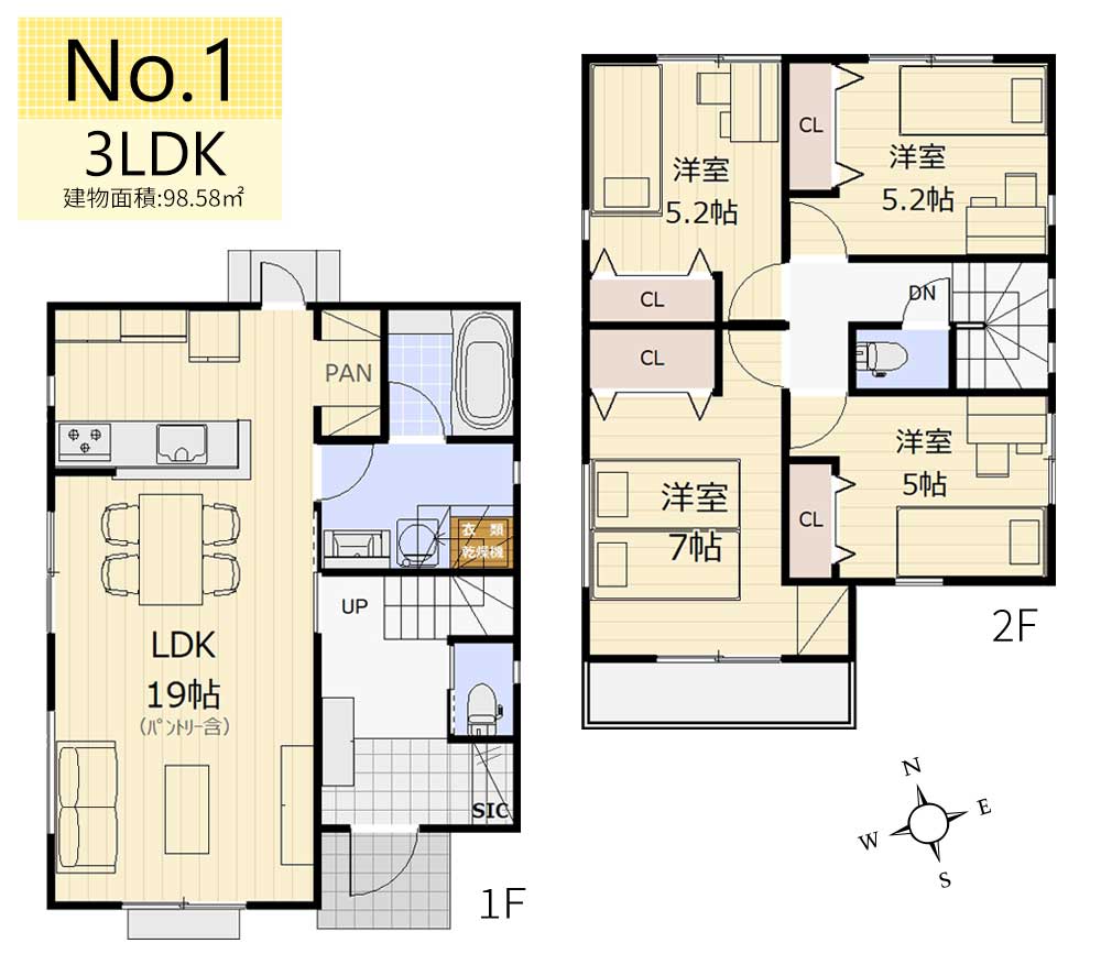  �@3LDK�^�����ʐ�98.58�u