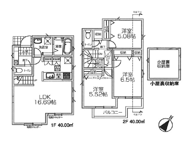  3LDK�@�~�n�ʐρF80�u(24.2��)�@�����ʐρF100.03�u(30.25��)