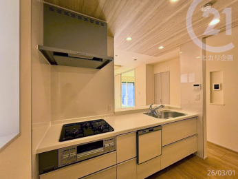  ���L�b�`�����_�E�����C�g�̗p�B�Ǝ����y�����Ȃ�f�U�C���̃L�b�`���ł���