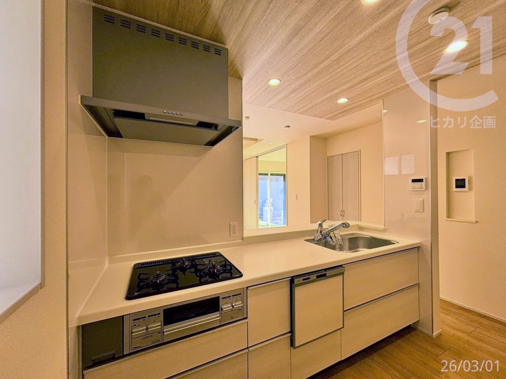  ���L�b�`�����_�E�����C�g�̗p�B�Ǝ����y�����Ȃ�f�U�C���̃L�b�`���ł���