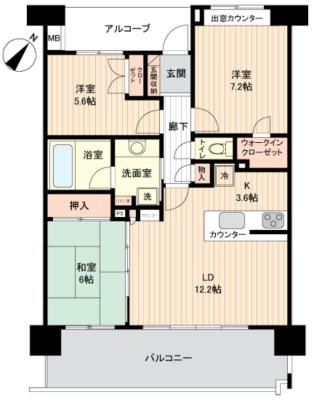 �Ԏ��} �쓌������3LDK�I