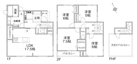 �Ԏ��} 2�����@4LDK�A�y�n�ʐ�173.09�u�A�����ʐ�106.11�u