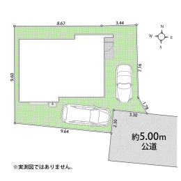 ���} �J�[�X�y�[�X2�䕪����^�~�n�ʐρF120.10�u�i��36.33�؁j