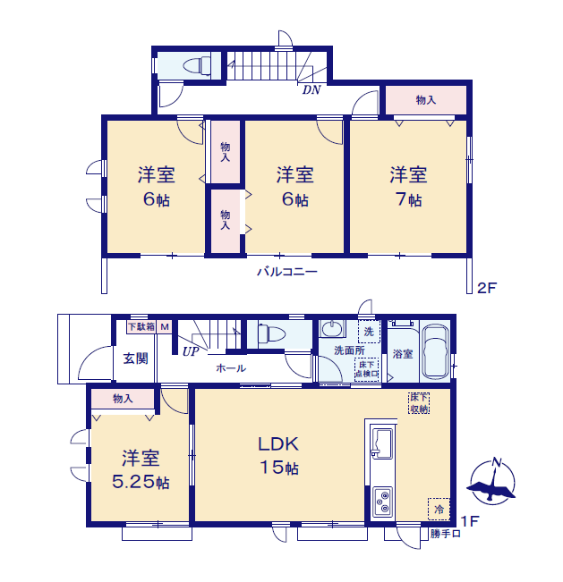  A�����^4LDK�^�~�n�ʐρF127.33�u�@�����ʐρF97.29�u