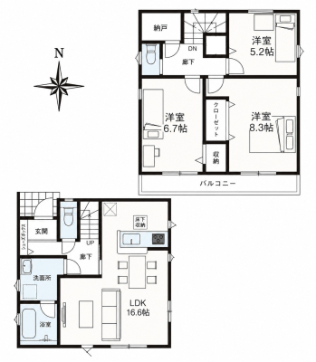  ��19�����^3SLDK+�J�[�X�y�[�X2�䁄