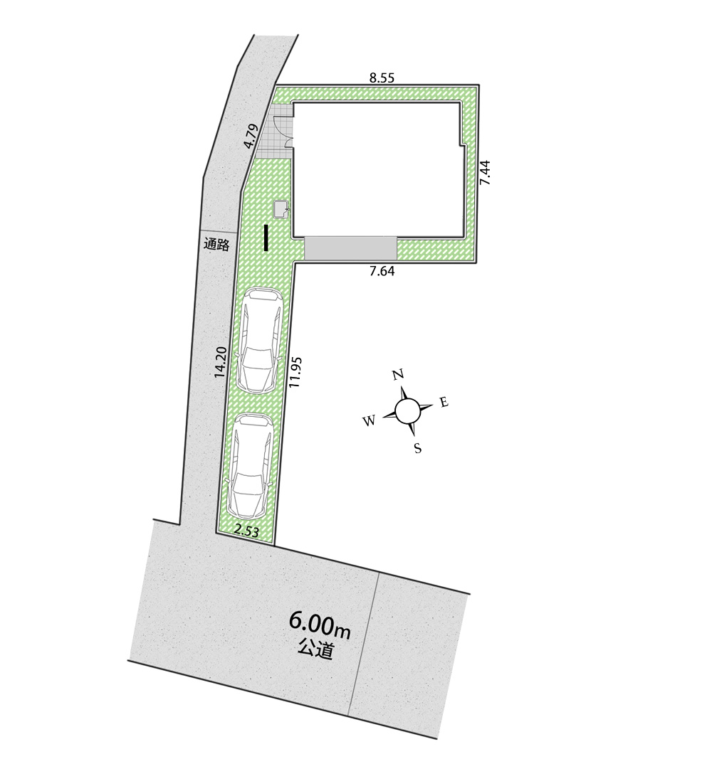 中原3丁目中古戸建　区画