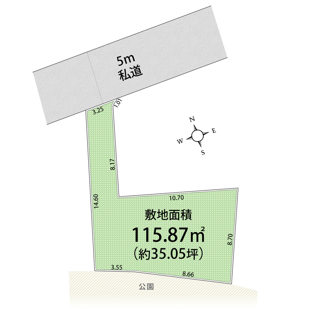 武蔵村山市三ツ藤1丁目・全1区画