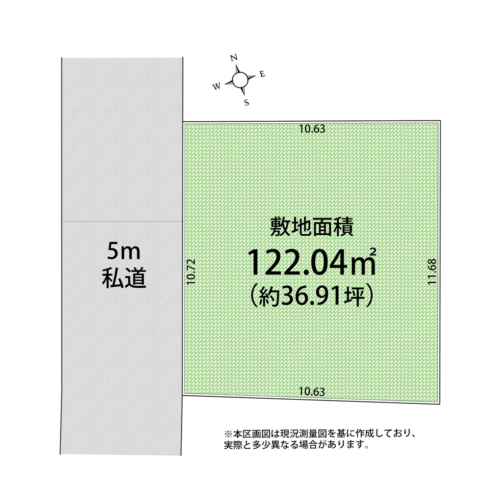 三ツ木1区画　区画図