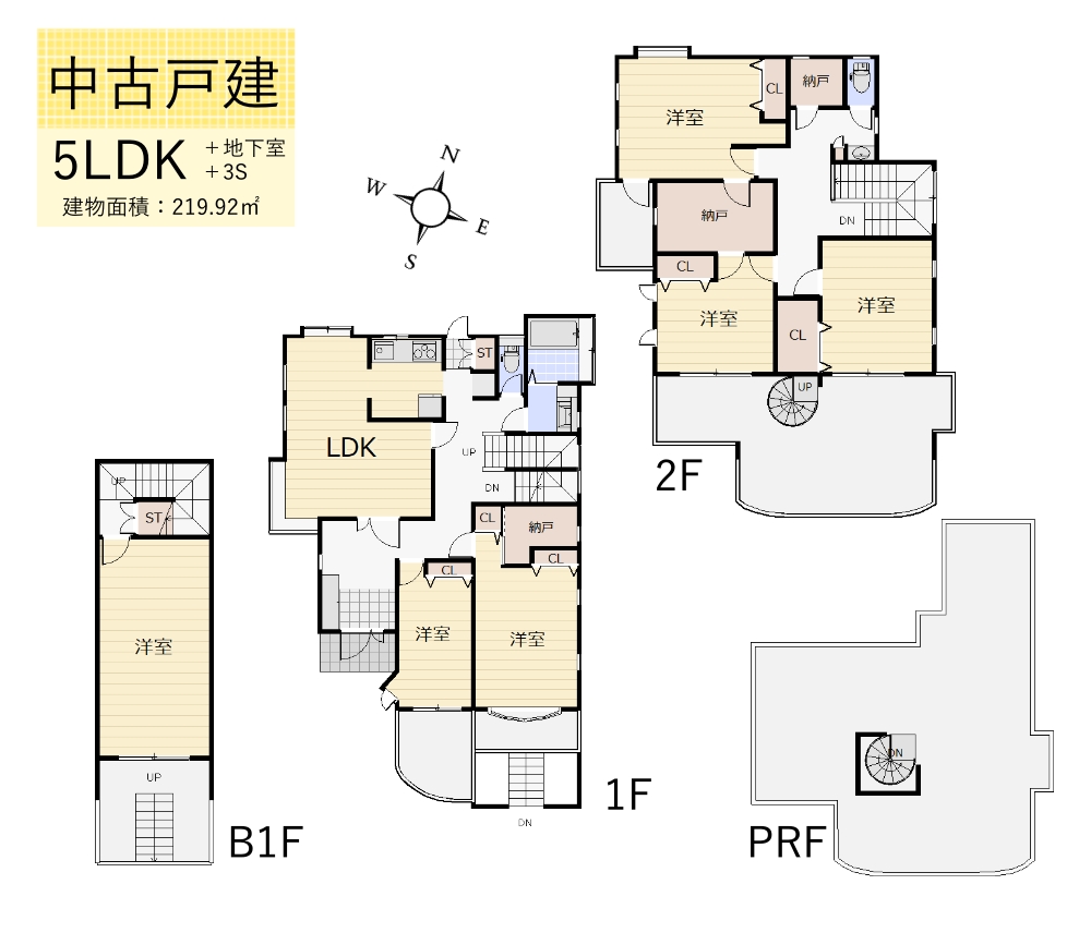 武蔵村山市神明3丁目　5LDK＋3S